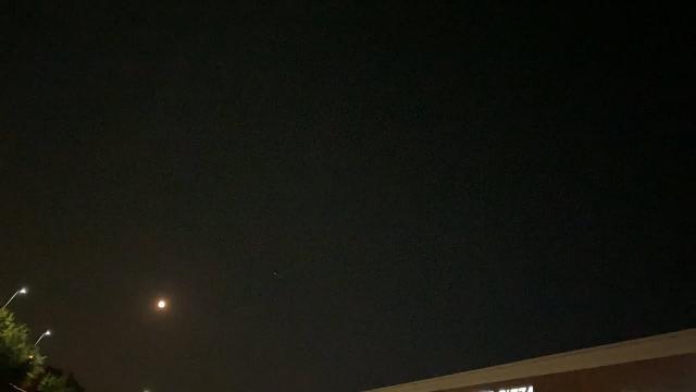 Green Moon & Red Mars + Jupiter & Saturn