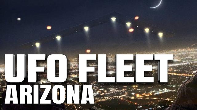FLEET OF GLOWING UFOs Spotted in Night Sky Over ARIZONA ????