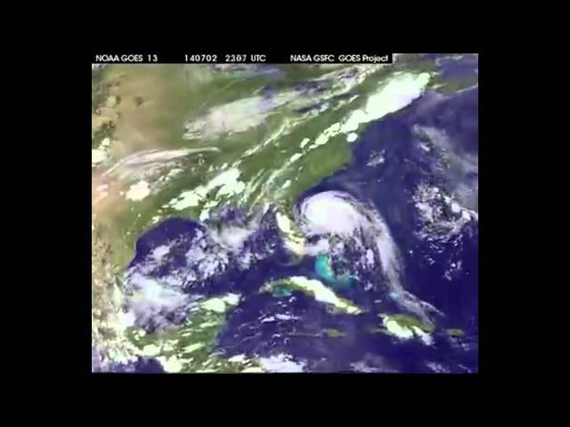 Hurricane Arthur Snapped By Satellite | Video