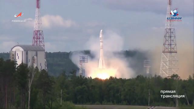 Russian Soyuz Rocket Launches Meteor-M Weather Satellite