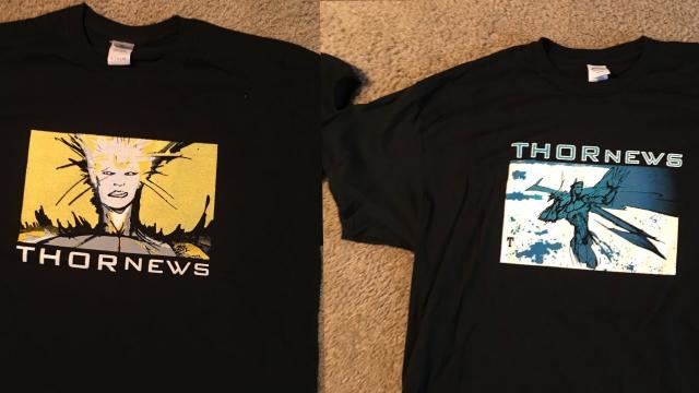 THORnews T-shirts = Sunking & The Throw Available now!