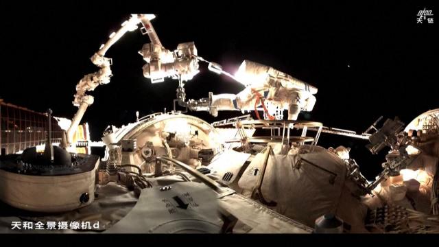 Chinese astronauts conduct spacewalk to add space debris protection on Tiangong space station