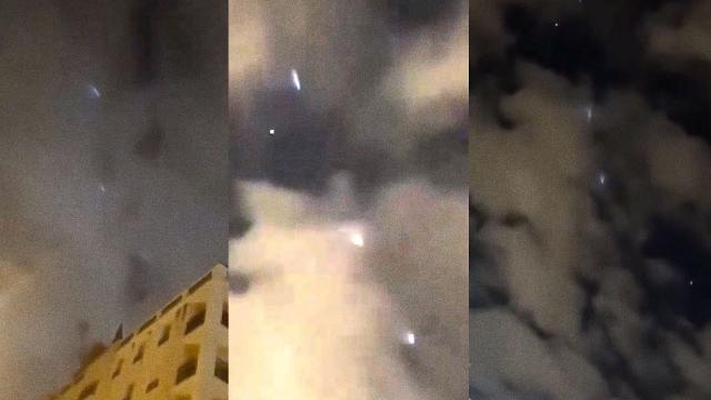 Strange Lights (or huge UFO ?) in the sky of Lyon, France, Dec 2023 ????
