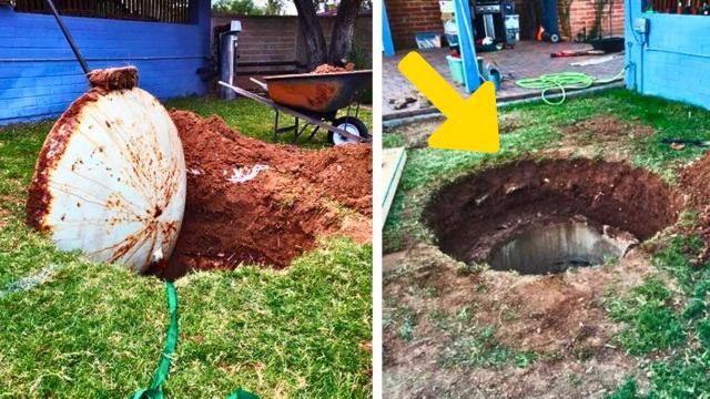 Man Tears Backyard Apart After Hearing Disturbing Rumours About His New Home - Couldn’t Believe What