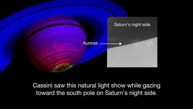 Watch Auroras Dance Over Saturn's South Pole - NASA Cassini Video