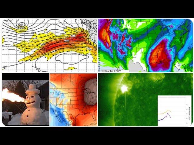 Atmospheric River! Blizzard! New Years Torch! Solar Flares! Tesla! Elon! Russian Predictions!