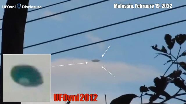 A Disc-Shaped UFO Was Moving Horizontally In An Area Of Malaysia, On February 19, 2022