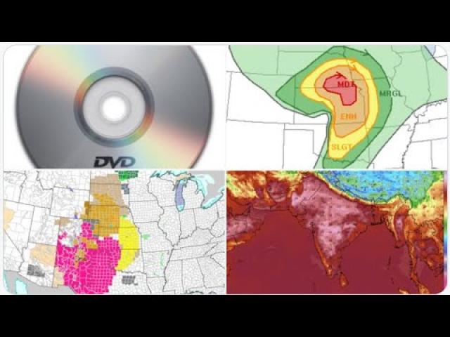 Red Alert! DVD Sized Hail possible tonight! Wild 6 Day Severe Weather& WildFire Watch begins!