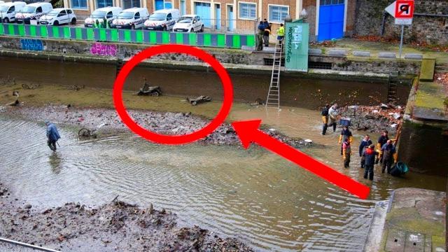 After Draining A 200 Year Old Parisian Canal, They Were Shocked By What The Water Revealed