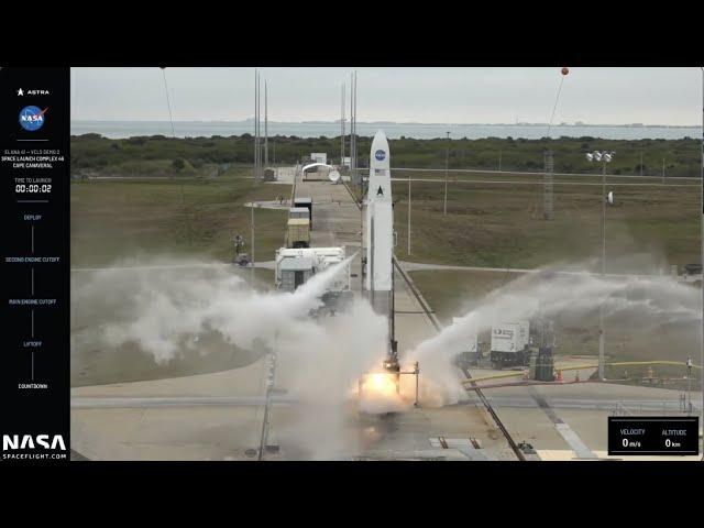 Astra's first launch for NASA aborted after engine ignition