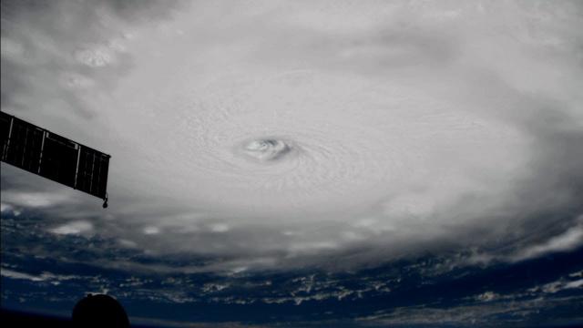 ISS passes over Hurricane Irma