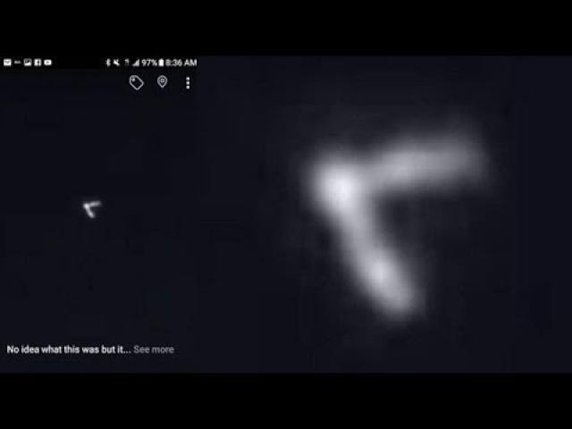 Enormous V-shaped UFO hovers overhead Key Largo, Florida