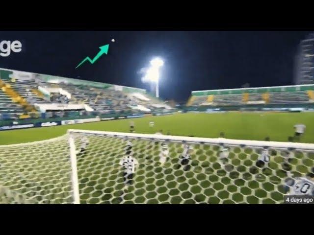 Mysterious phenomenon during a football game in Brazil