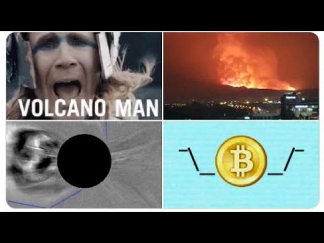 Volcano erupts in the Congo! Sun fires off a bunch of flares & CMEs! Severe Weather! Crypto trouble!