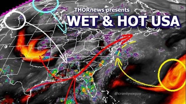 Heat & Fire & Rain & Floods USA - These Weather patterns are locked in for 2 weeks