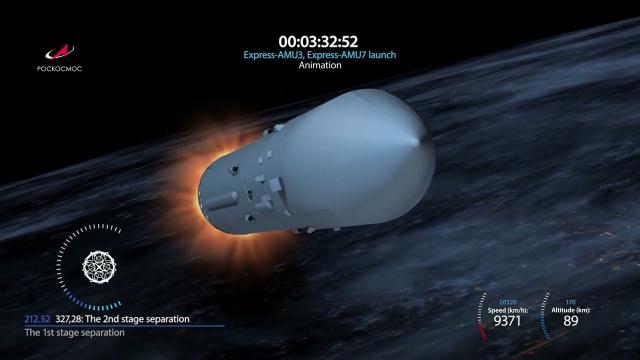 Blastoff! Russian Proton-M rocket launches communication satellites