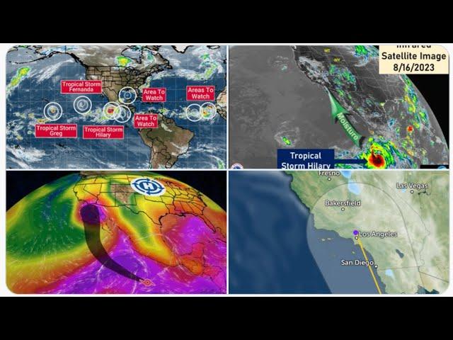 RED ALERT! Hurricane Hilary will be a BIG THREAT to San Diego & Los Angeles California!