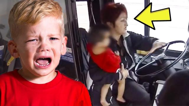 After Boy enters bus barefoot, driver immediately calls the police !