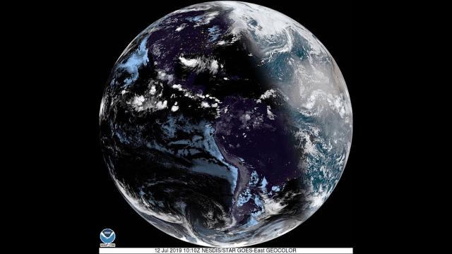 Tropical Storm Barry Seen From Space