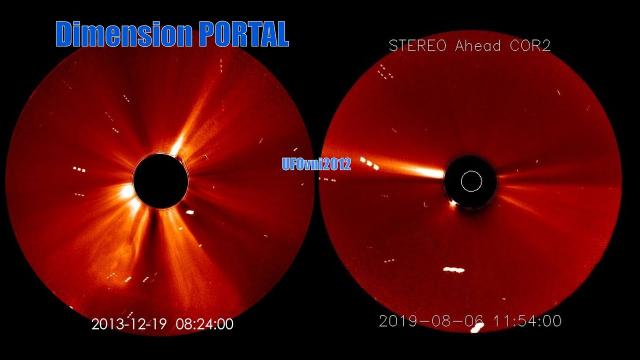 NASA records alleged UFO fleet in formation next to the Sun