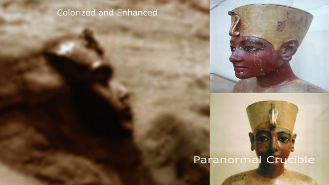 Egyptian King and Monkey Found On Mars?