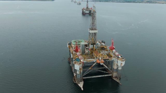 Scottish Oil Rig Explored DRONE FOOTAGE