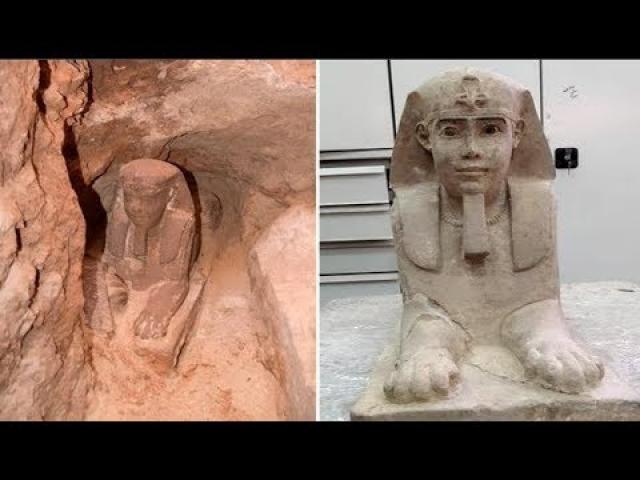 Archaeologists Discover Another Buried Sphinx At the King Ombo Temple