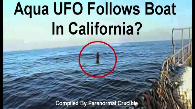 Aqua UFO Follows Boat In California?