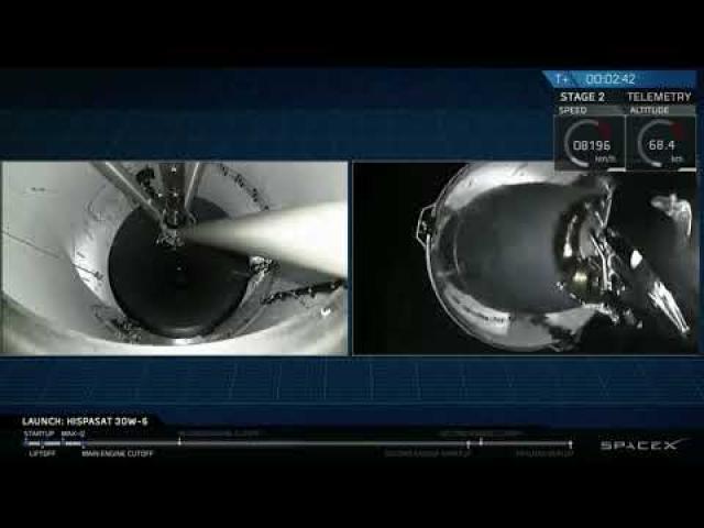 SpaceX Blastoff! Brilliant Nighttime Launch of Hispasat 30W-6 Satellite