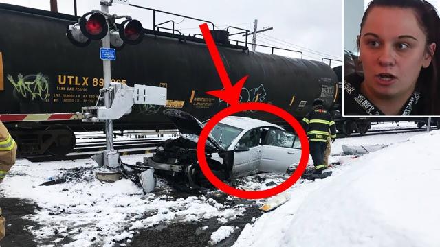 Train Smashed Into Her Car With A 3 Year Old Inside. But His Mom Said Someone Was Watching Over Him