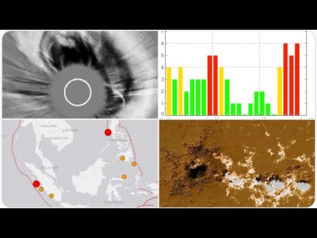 6.7 Indonesia & 6.4 Philippines Earthquakes after Halo CME hits Earth causing Geomagnetic Storm!