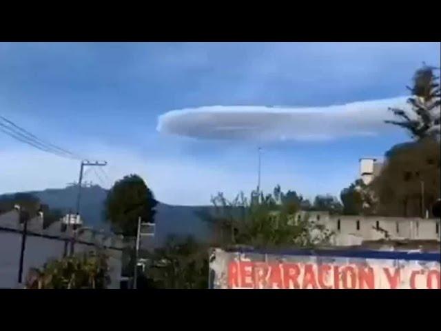 UFO disguised as a cloud filmed in Portugal. Later that night he had an unexpected encounter....