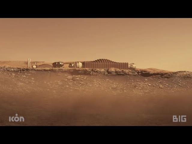 Peek inside a 3D-printed Mars habitat in animated concept renders