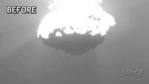 Comet Puffs And Space-Probe Snaps It | Video