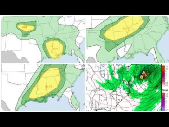 MAYDAY Wild Weather Week! Severe Storms Today, Tomorrow & Wednesday +Weekend Nor'Easter* & Volcanoes