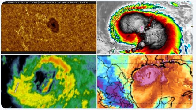 Hurricane Hannah strengthens to 988mb & dropping! Is there a Sunspot & strong Hurricane connection?