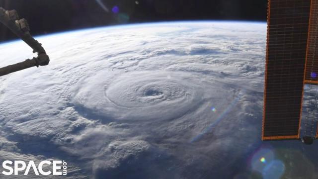 Hurricane Genevieve seen by satellite and space station