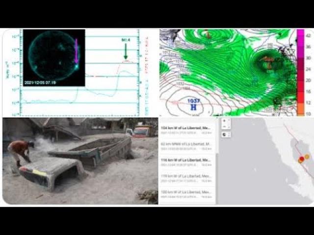 Deadly Volcano eruption. 5 4+ Earth EQs n Mexico/CA. M class Slr Flare! Cat 3 Eurocane Hawaii Flood