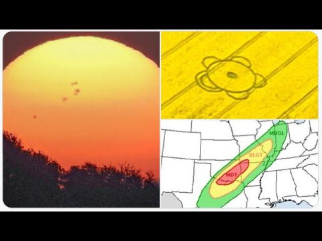 CROP CIRCLES ARE BACK, BABY! Flooding possible for Texas Oklahoma Arkansas!  the Sun Strengthens!