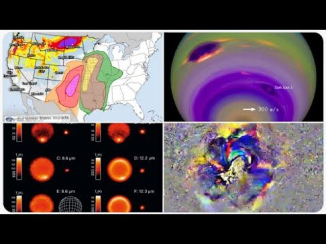 Blizzard & Nasty Severe Storms Ahead! Ghost Sunspot launches CME at Earth! the Next 72 Martian hours
