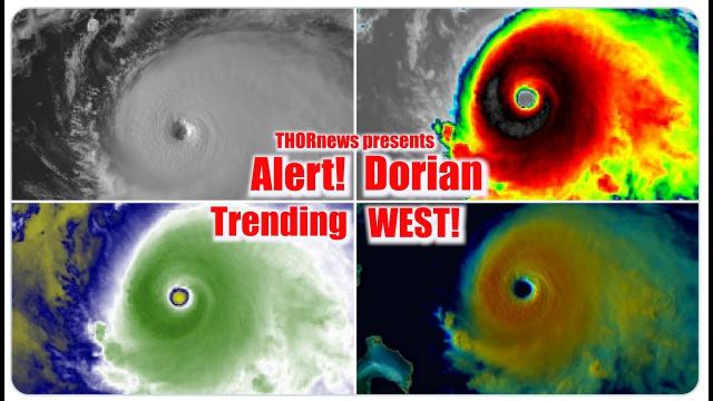 Florida & SE ALERT! Category 4 Hurricane Dorian is now Trending West!