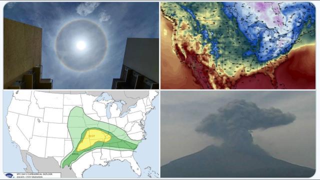 6.6 Earthquake Greece,  5.5 Puerto Rico Taiwan & Japan. Volcano Eruption Mexico & Extreme USA Temps