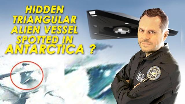 ???? Hidden Triangular Alien Vessel Spotted in Antarctica ?