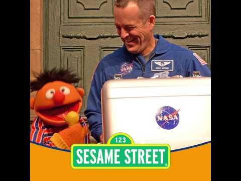 NASA Astronaut Returns Sesame Street Mementos Flown On Orion Spacecraft (Ernie's Rubber Ducky)