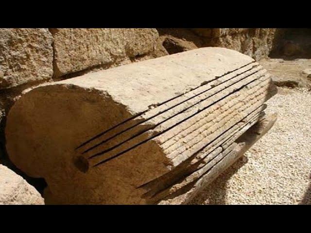 Evidence of advanced stone cutting technology in ancient Egypt