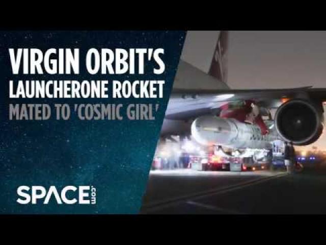 Virgin Orbit's LauncherOne Rocket Mated to 'Cosmic Girl'