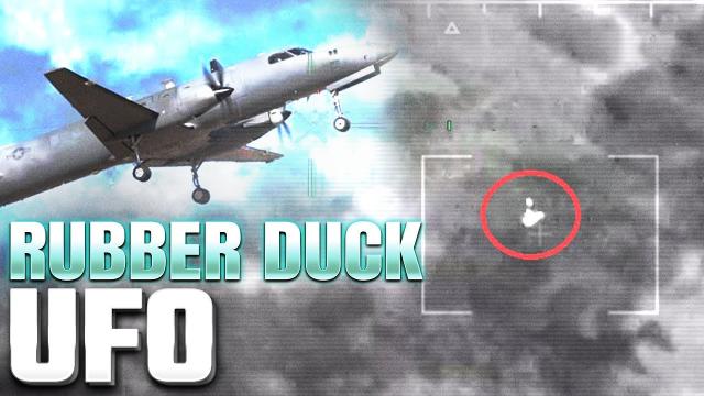 Leaked US Spy Plane footage shows "Rubber Duck Shaped UFO" ????