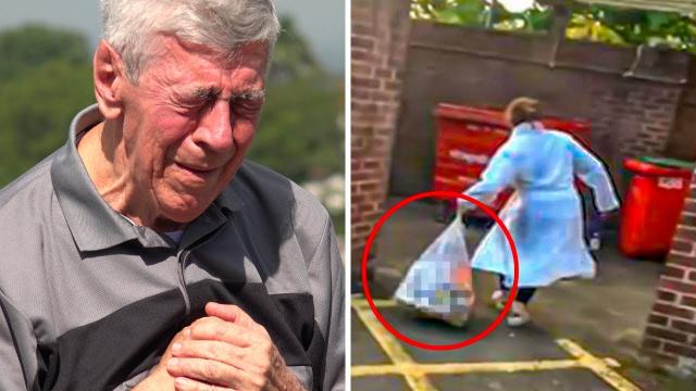 Elderly Man Sees Wife Digging Though Dumpster - He Is Shocked When He Sees Why