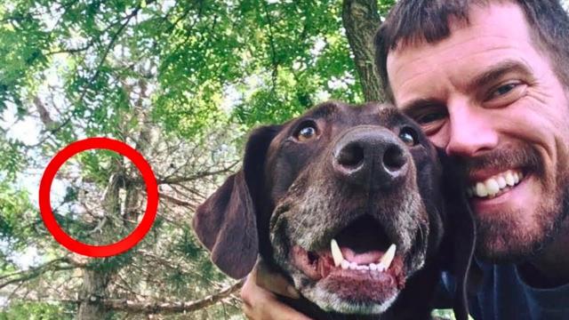 Man Shares Selfie with His Dog – Turns Pale After Seeing the Picture