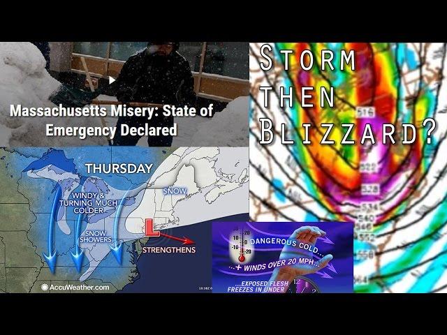 Snow storm & then possible huge Blizzard to Hit NE American Coast